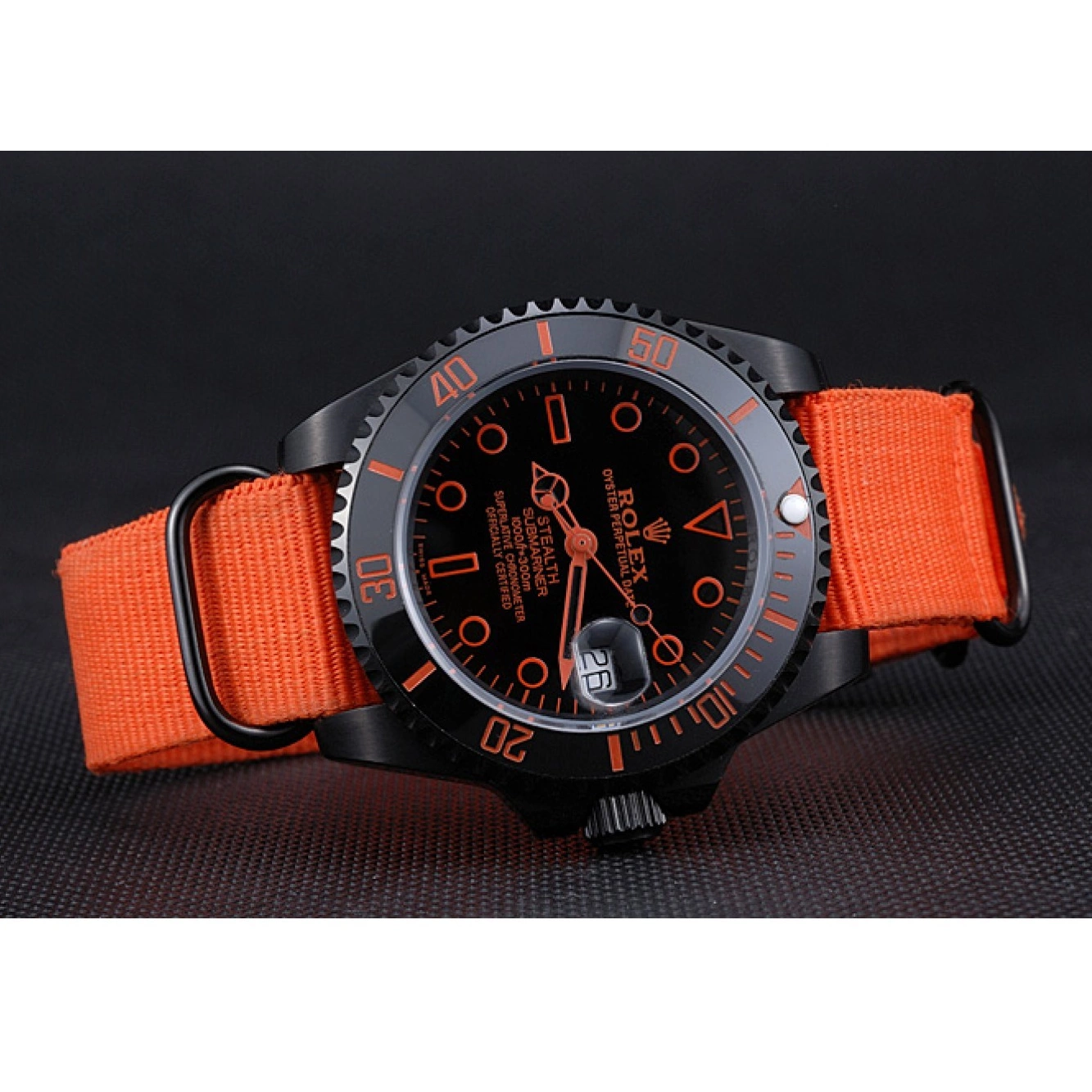 Good Copy Rolex Watches 622011 Nylon Submariner Stealth Strap Rolex Orange 0712